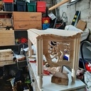 Petit banc pour le hall d'entrée en bios de palette