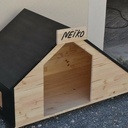 Petite niche pour chien en pin