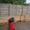 Bardage de mur en bois de récupération