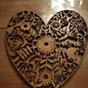 Cœur fleuri printanier