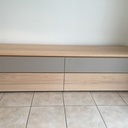 Meuble TV contemporain chêne stratifié