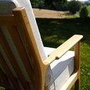 Fauteuil en chêne massif