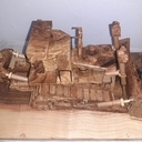 Wooden  caterpillar D10 t