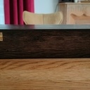 Boîte en chêne ébonisé