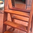 Escabeau version bois noble