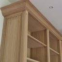 Bibliothèque ancienne chênes