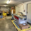 Arrivée de la nouvelle raboteuse dégauchisseuse et de la scie toupie