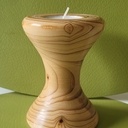 Petit bougeoir en if