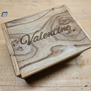 Boîte à charnière bois