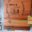 Planche à découper à thème grenouille