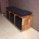 Mud house bench - banc de hall d'entrée