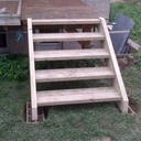 test de l'escalier avant de lasuré