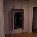 Placard d'entrée en frêne écaillé