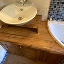 Salle de bain en orme