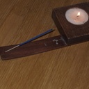 Bougeoir et porte encens 2en1
