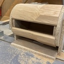 Corbeille ronde en chêne massif