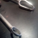 Gouge a creusé (racloir fait maison pour tournage)