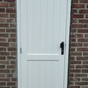 Porte extérieure en sapin rouge