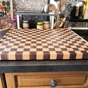 Planche à découper en bois de bout