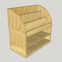 Bibliothèque/présentoire pour enfant