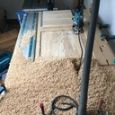 Table chêne et ciment