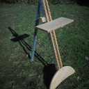 Chaise légère à assise variable