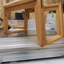 Tabouret De Yoga Pour Posture Sur La Tête (poirier) - Cadre Bois, Coussin PU, Capacité 200 Kg, Détend Cou Et épaules