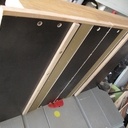 Un traineau ou chariot de scie