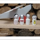 Petits avion en bois jouet