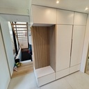 Meuble d'entrée avec assise