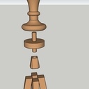 Pyramide support de rosier ou clématite