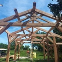 Abri voitures en douglas et chene