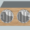 Support gamelles pour chien