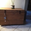 Restauration d'un vieux coffre en bois