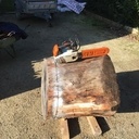 Fauteuil en bois d'arbre