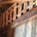 Panel escaliers en vieux bois