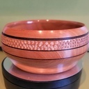 Bol en merisier avec essai de sculpture à la fraise f