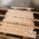 Dessous de plat en bois de bout (de palette)