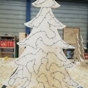 Sapin de Noël en bois
