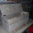 Coffre à jouet en palette