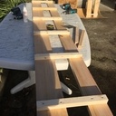 Dressing façon étagère en bois de palettes