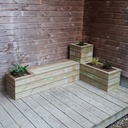 Combiné Banc / Coffre / Jardinières