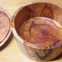 Une boite en IF au tour à bois