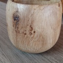 Un  bol tourné en bois de pressoir à raisins