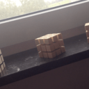 Rubik's cube en bois - Rubik's cube in wood decoration