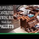 Boite a couture de bois de palettes