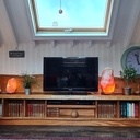 Meuble en sipo brut de décoffrage