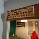 Poutre d'escalade et support de fixation amovible