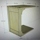 Deserte de canapé 2 positions.