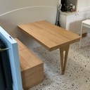 Table de Cuisine Fixe et Extensible